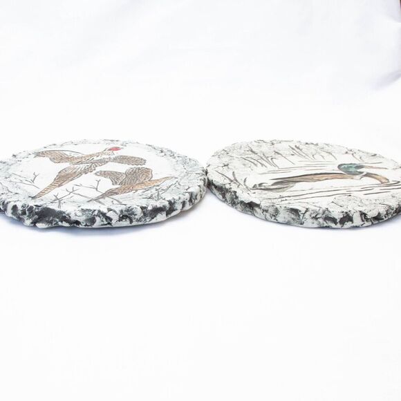 Shapes Of Clay Ducks Wall Art Stan Langtwait Made With Mt St Helen Ash Set of  2 - Picture 6 of 6